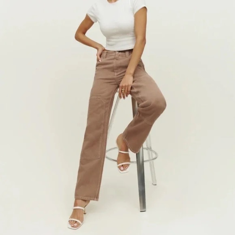 Reformation Harrison Carpenter Jeans Brown